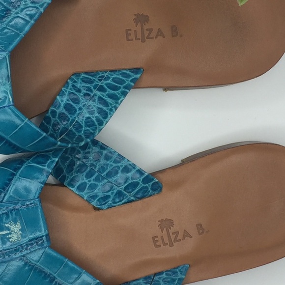 [Eliza B.] Leather Flip Flops/Sandals - Picture 2 of 8